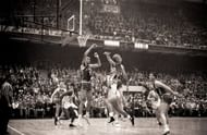 Bob Pettit scores 50 points to interrupt the Celtics dynasty